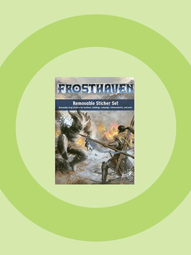 Frosthaven removable stickers