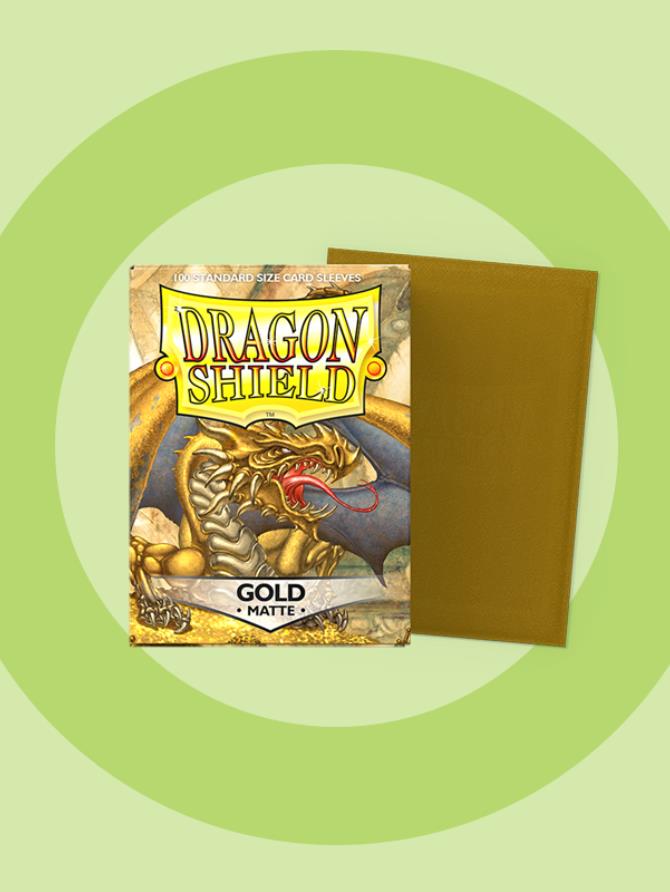 Sleeves: Dragon Shield - Standard - Matte (x100) (Gold)
