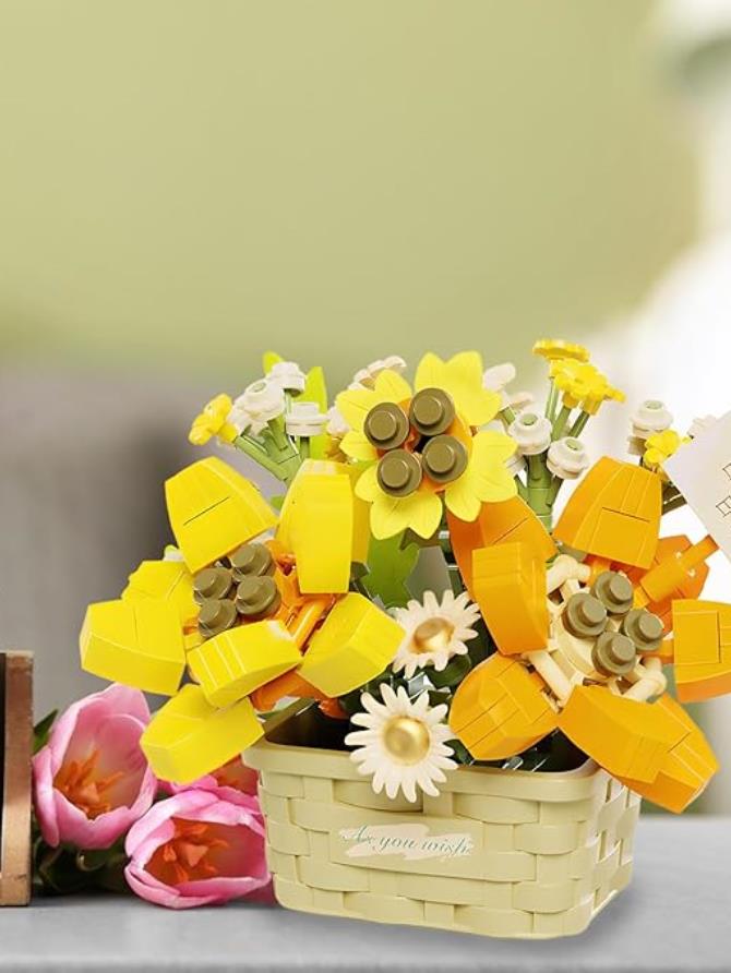 Yellow Flower Basket Puzzle