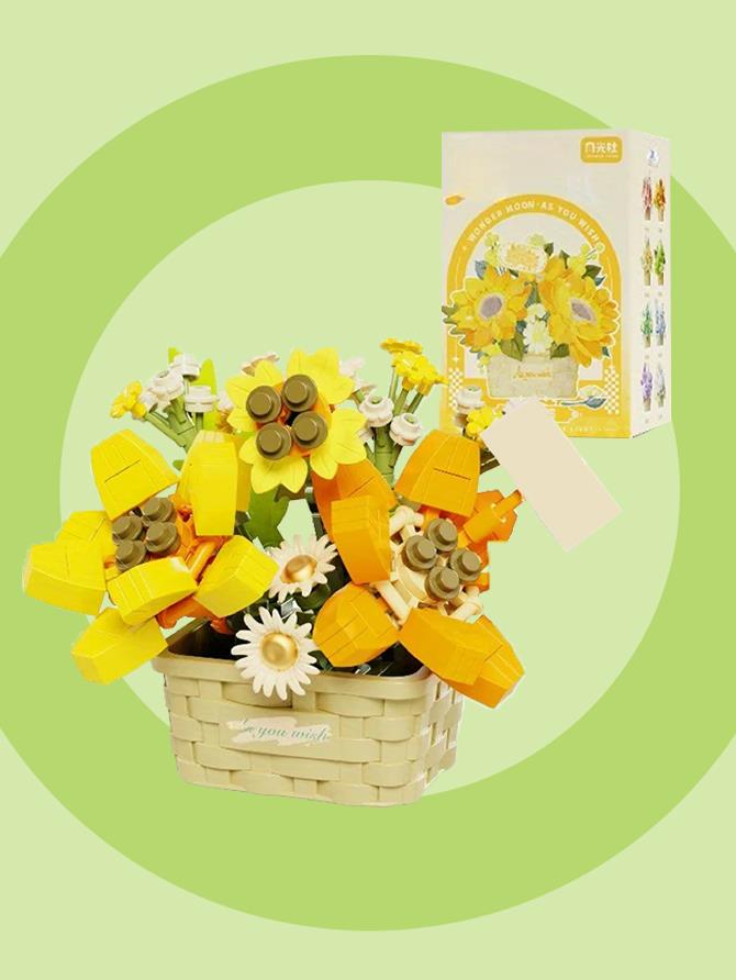 Yellow Flower Basket Puzzle