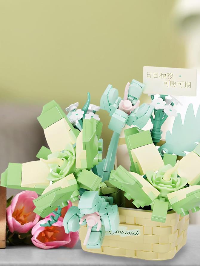 Green Flower Basket Puzzle