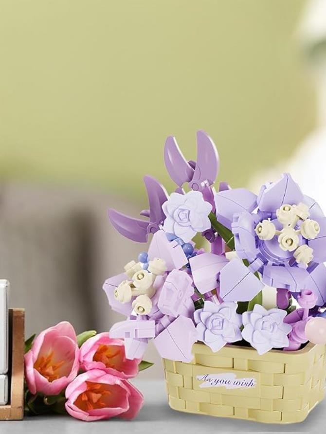 Purple Flower Basket Puzzle