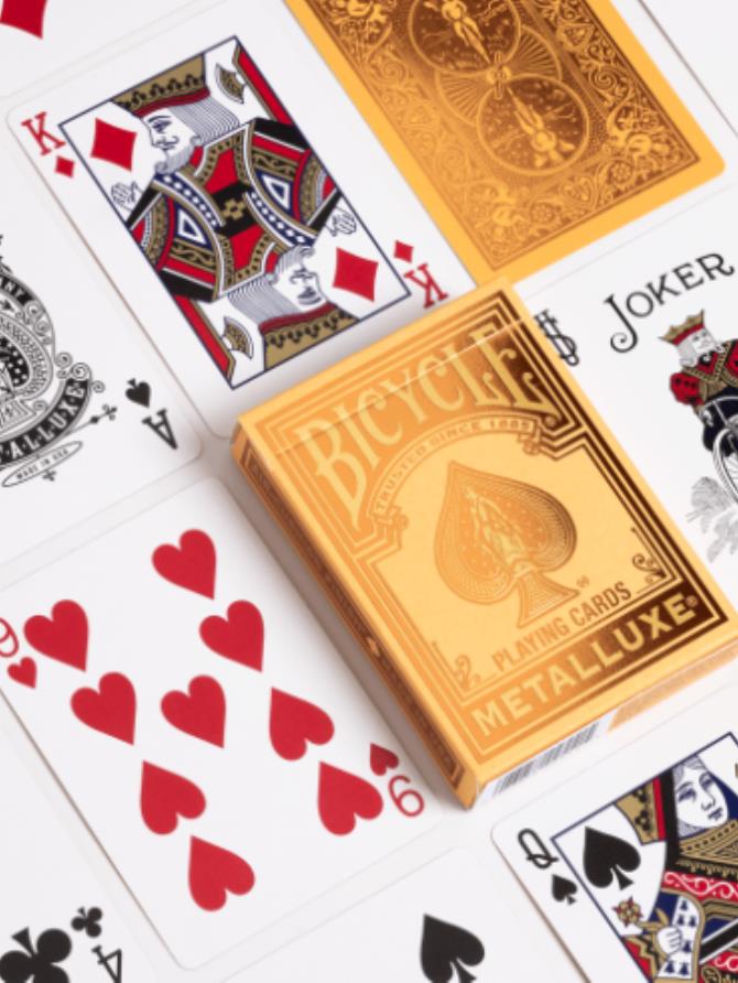 Playing Cards: Bicycle - Metalluxe Orange