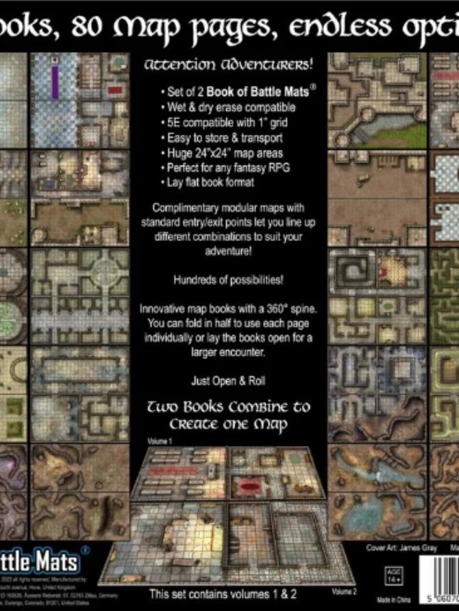 RPG Battle Maps: Book - Castles, Crypts, & Caverns