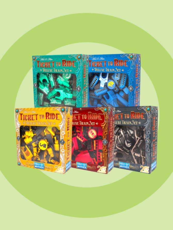 Ticket To Ride: 20th Anniversary Deluxe Train Set (5 colors)