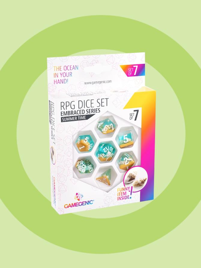 Dice: Gamegenic - Embraced Series - Summer Time - RPG Dice Set (x7)