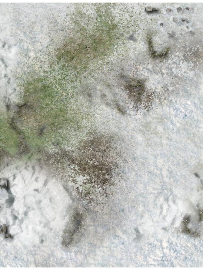 Battle Systems: Winter Snowscape Gaming Mat 60x60cm
