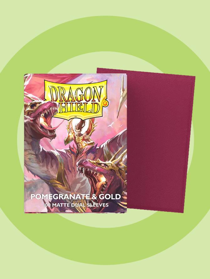 Sleeves: Dragon Shield - Standard - Matte (x100) - 25th Special Ed. - Red/Gold