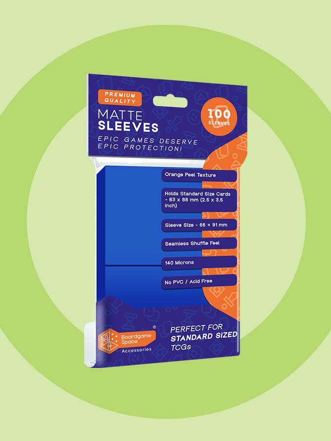 Sleeves: BGS - Matte (66 x 91mm) (x100) - Blue