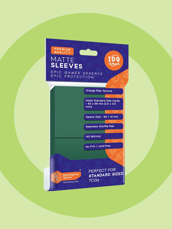 Sleeves: BGS - Matte (66 x 91mm) (x100) - Green