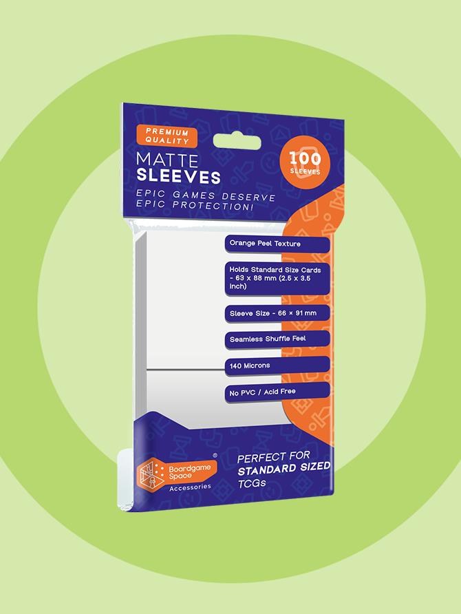 Sleeves: BGS - Matte (66 x 91mm) (x100) - White